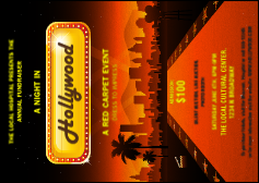 Hollywood Skyline Postcard