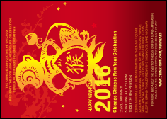 Chinese New Year Monkey Postcard