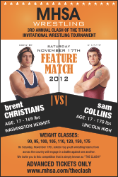 Wrestling Poster (Orange)
