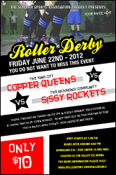 Roller Derby Passing Star Poster