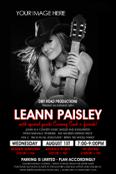 Your Photo Concert Black and Red Poster