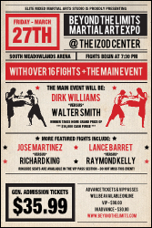 MMA Old School Poster