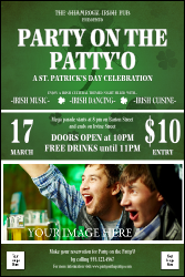 St. Patrick's Day Shamrock Poster