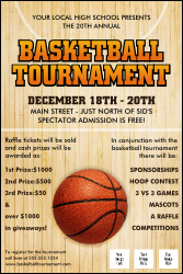 Basketball Court Poster