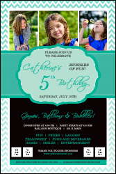 Happy Birthday Chevron Poster