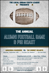 Football Blue Poster