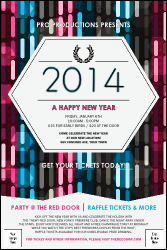 Year Neon Lights Poster