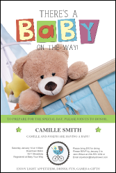 Baby Shower Teddy Poster