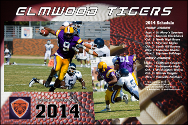 Football Schedule Poster