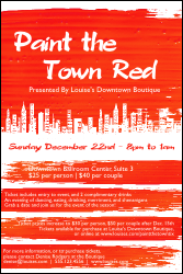 Paint The Town Red Poster