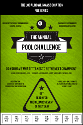 Billiards Logo Poster