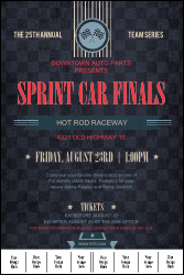 Car Racing Logo Poster