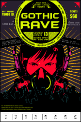 Goth Rave Logo Poster