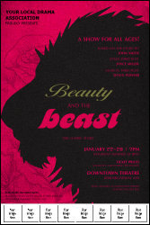 Beauty and the Beast Logo Poster