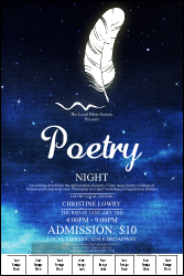 Poetry Quill Logo Poster