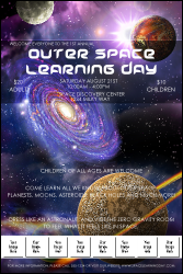 Outer Space Logo Poster