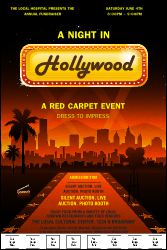 Hollywood Skyline Logo Poster