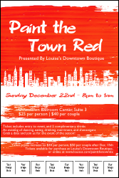 Paint The Town Red Logo Poster