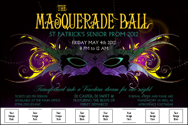 Masquerade Ball Logo Poster