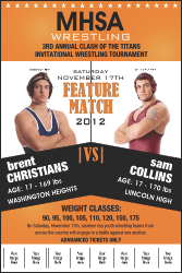 Wrestling Logo Poster (Orange)