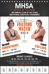 Wrestling Logo Poster (Black)