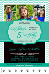 Happy Birthday Chevron Logo Poster