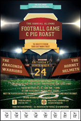 Football Lights Logo Poster