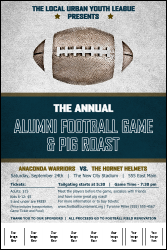 Football Blue Logo Poster