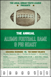 Football Green Logo Poster