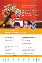 Fundraiser Education Logo Poster