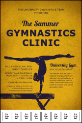 Gymnastics Logo Poster