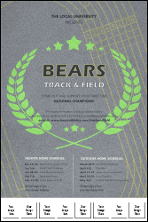 Track and Field Logo Poster