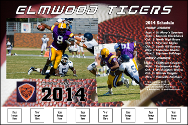 Football Schedule Logo Poster