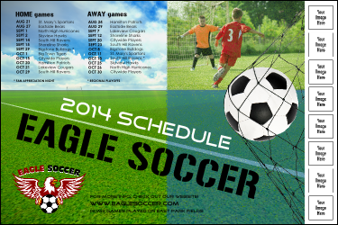 Soccer Schedule Logo Poster