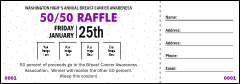 Dots Raffle Ticket Landscape (Purple)