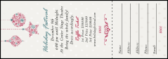 Snowflake Ornament Raffle Ticket
