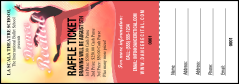 Dance Silhouette Raffle Ticket