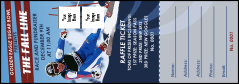 Ski Race Raffle Ticket