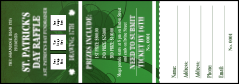 St. Patrick's Day Shamrock Raffle Ticket