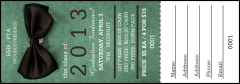 Bow Tie Raffle Ticket