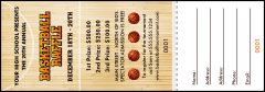 Basketball Court Raffle Ticket