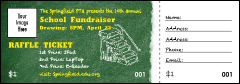 Education Chalk Board Raffle Ticket