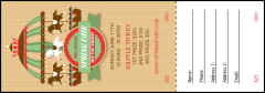 Merry Go Round Raffle Ticket