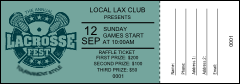 Lacrosse Raffle Ticket