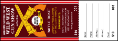 Gun Show Raffle Ticket