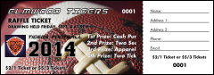 Football Schedule Raffle Ticket