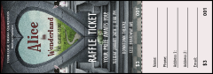 Alice in Wonderland Raffle Ticket