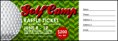 Golf Camp Raffle Ticket