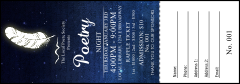 Poetry Quill Raffle Ticket