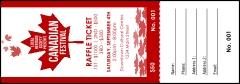 Canada Raffle Ticket